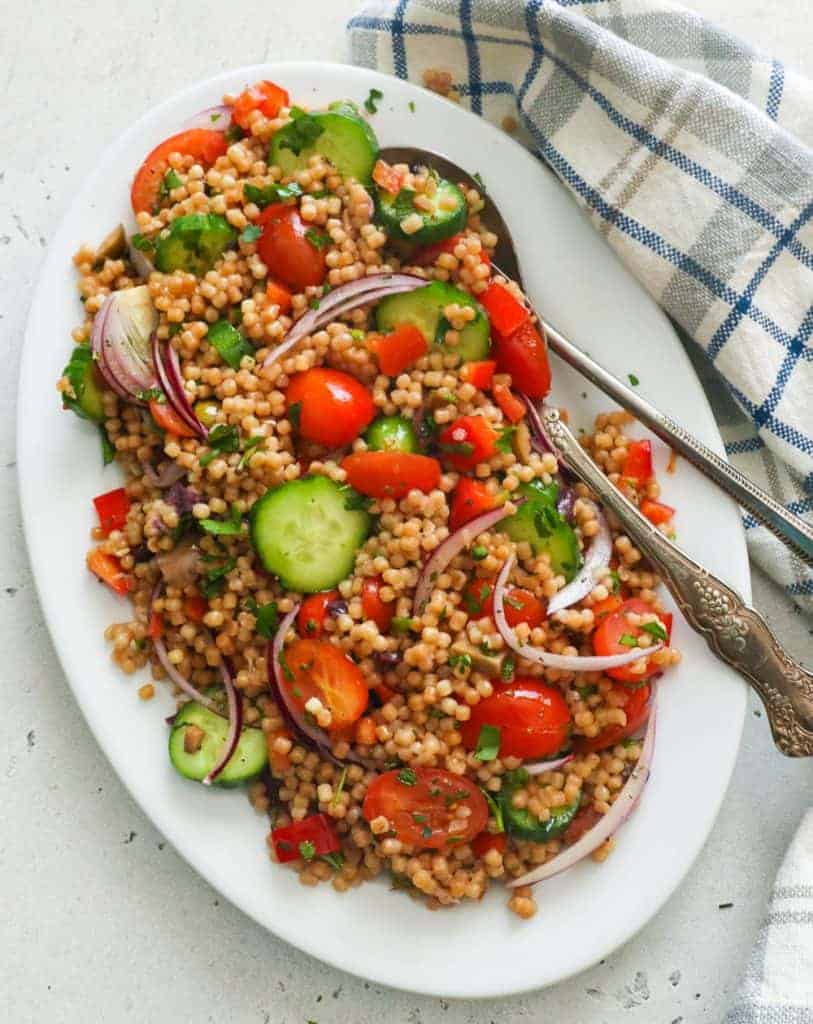 A Platter of Israeli Couscous