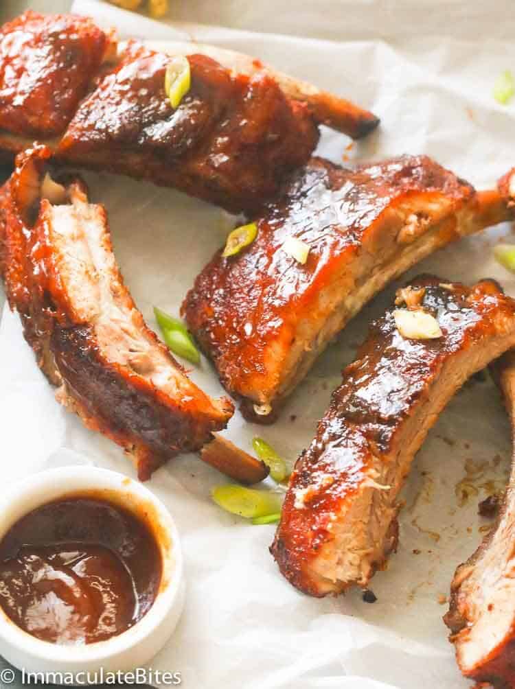 Baby Back Ribs on parchment