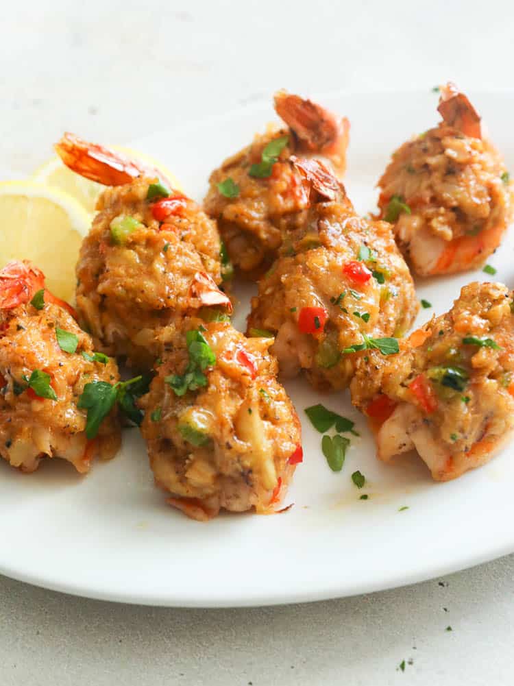 A Platter of Crab Stuffed Shrimp
