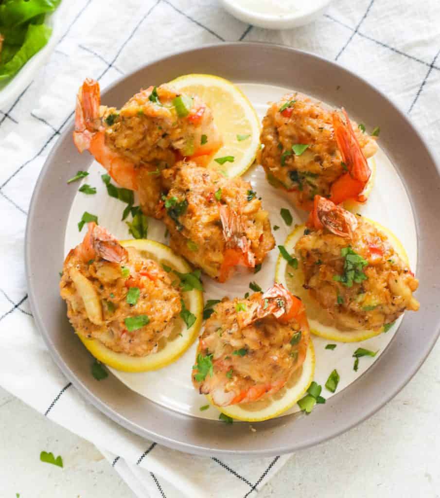 Baked Crab Stuffed Shrimp